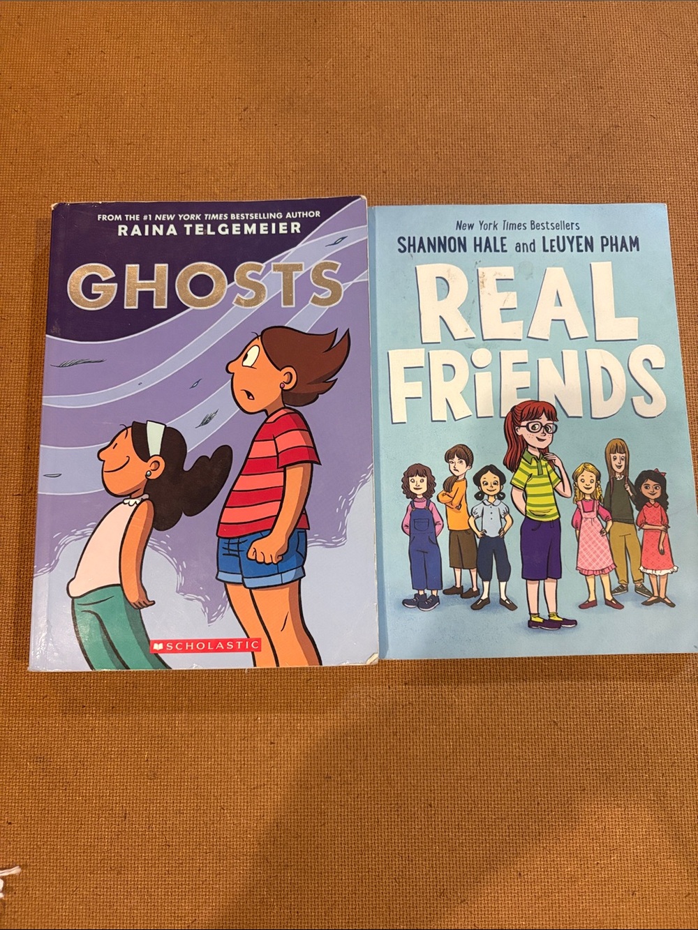 Scholastic Kids' Graphic Books - Ghosts Raina Telgemeier and Real Friends